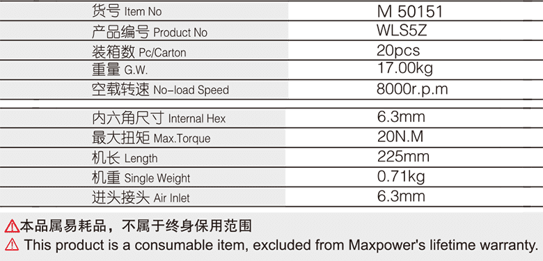 6.3mm專業(yè)級(jí)氣動(dòng)螺絲刀(圖1)